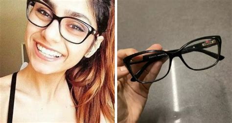 mia khalifa glasses|Mia Khalifa is auctioning off *those* famous glasses to raise money。